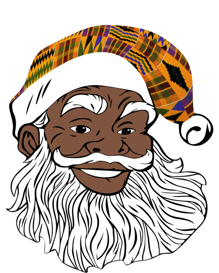 Black Jolly Santa African American Santa Kente Gift Kids Hoodie