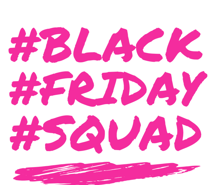 Friday Squad Black Retro Groovy Hippie Shopping Team T-Shirt