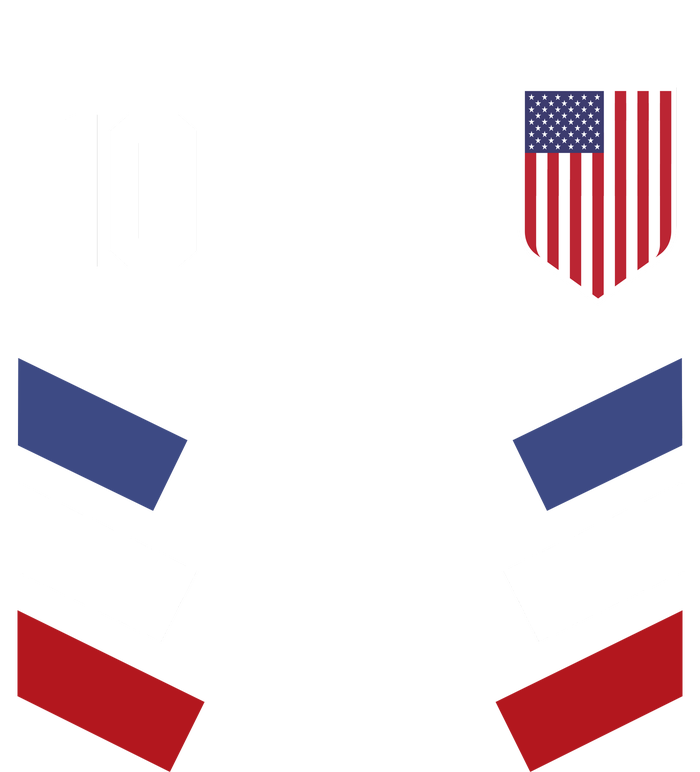 Number 10 USA Soccer American Flag Football Jersey High Crown Mesh Back Trucker Hat