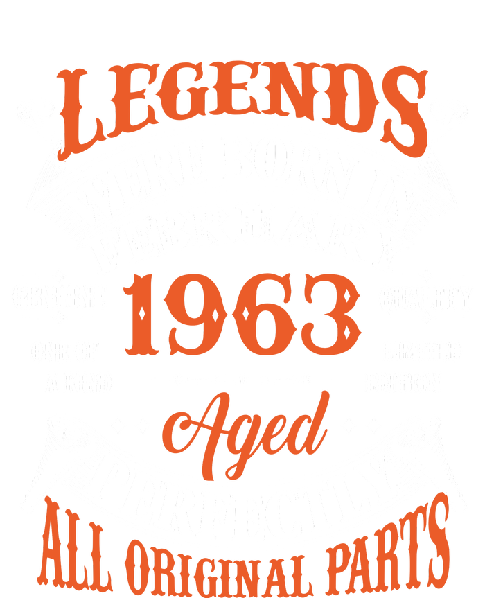 Legend 1963 Vintage 60th Birthday Born In February 1963 Ladies Essential Flowy Tank