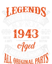 Legend 1943 Vintage 80th Birthday Born In april 1943 Tie-Dye T-Shirt