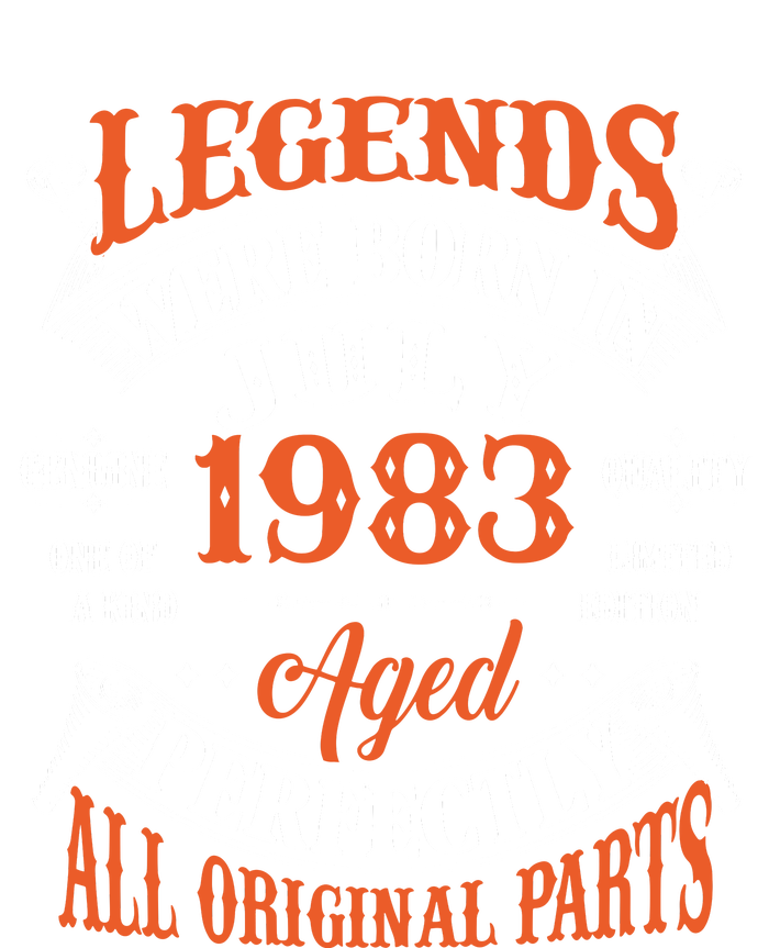 Legend 1983 Vintage 40th Birthday Born In July 1983 Women's Tri-Blend 3/4-Sleeve Raglan Shirt