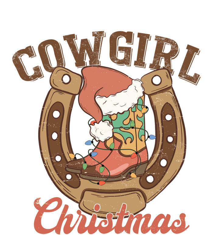 Cowgirl Christmas Lights Boots Funny Xmas Lights Gift Ladies Essential Flowy Tank