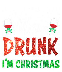 Glass Of Red Wine Merry Drunk I'm Christmas Funny Xmas Gift Tie-Dye T-Shirt