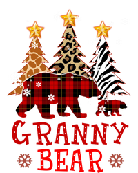 Grandma Granny Bear Xmas Tree Pj Leopard Buffalo Plaid Funny Gift Women's T-Shirt