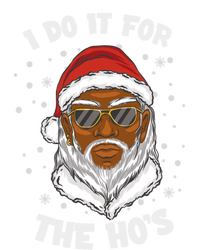 I Do It For The Hos Christmas African American Santa Black Gift Hoodie