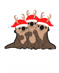 Funny Pajama Otter Reindeer Deer Christmas Xmas Santa Hat Gift Coaster