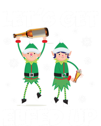 Let's Get Elfed Up Funny Christmas Matching Family Elf Lover Great Gift Women's Flannel Pajama Set