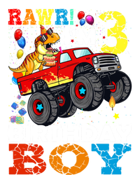 3 Year Old Funny Gift 3rd Birthday Boy Dinosaur Monster Truck Gift Baby Bodysuit