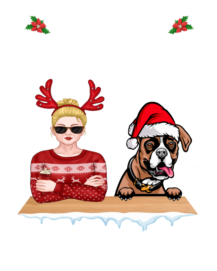 Boxer Christmas To The World Best Dog Mom Funny Xmas Funny Gift Full Zip Hoodie