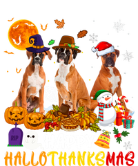 Boxer Dog Happy Hallothanksmas Xmas Dog Lover Gift T-Shirt