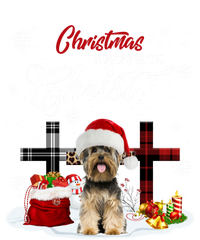 Christmas Begins With Christ Yorkie Christmas Cross Cute Gift Valucap Bio-Washed Visor