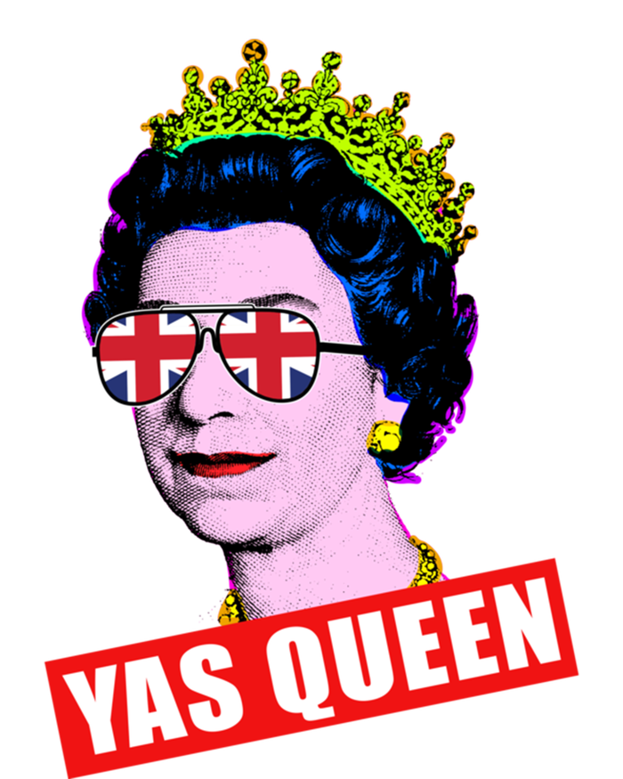 Elizabeth Yas Queen With Sunglasses Queen Of England Meaningful Gift Tie-Dye T-Shirt