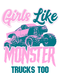 Girls Like Monster Trucks Too Gift Funny Big Monster Trucks Cool Gift 16 in Basic Backpack