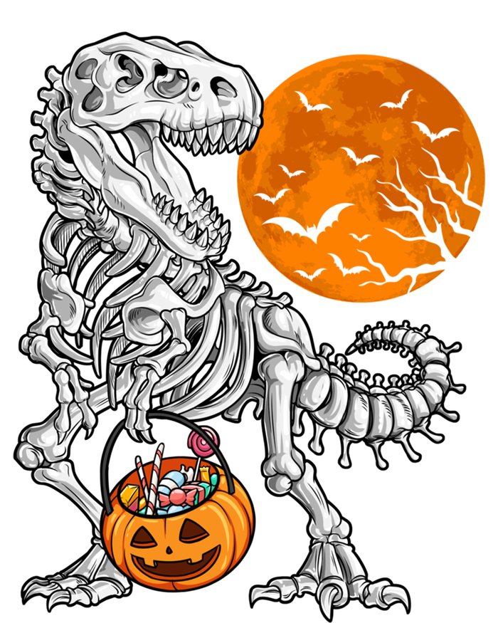 Halloween Boys Dinosaur Skeleton T Rex Scary Pumpkin Moon Gift Tote Bag