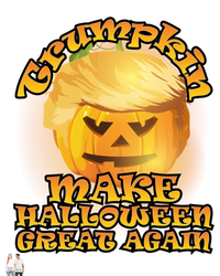 Halloween Great Gift Trumpkin Make Halloween Great Again Gift Full Zip Hoodie