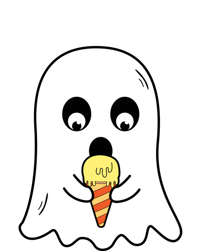 I Scream Ghost Eating Ice Cream Costume Easy Halloween Funny Gift T-Shirt