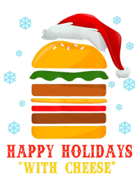 Happy Holidays With Cheese Cheeseburger Hamburger Christmas Xmas T-Shirt