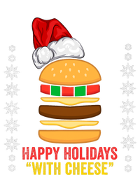 Happy Holidays With Cheese Cheeseburger Hamburger Christmas Xmas T-Shirt