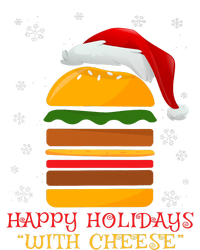 Happy Holidays With Cheese Cheeseburger Hamburger Christmas Xmas Pom Pom 12in Knit Beanie