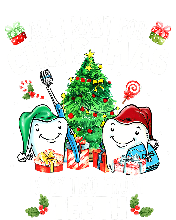 All I want for Christmas is My Two Front Teeth Santa Xmas T-Shirt