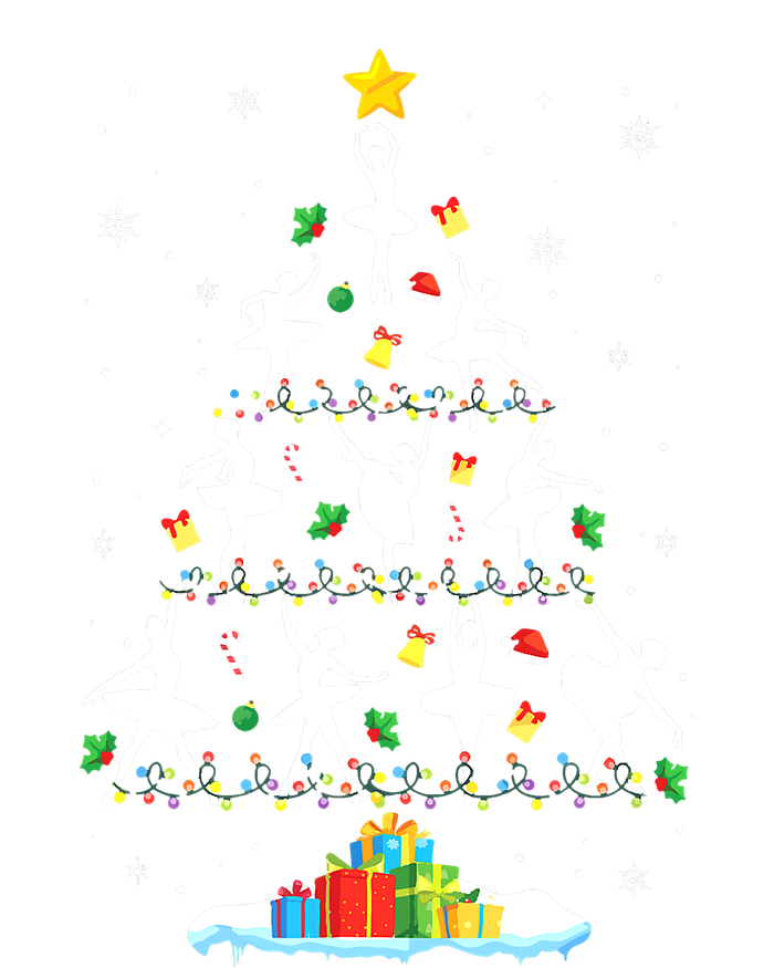 Ballet Christmas Tree Ballet Dancer Christmas Ballet Teacher Tall T-Shirt