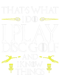 Funny Disc Golf That's What I do I play Disc Golf Cropped Pullover Crew