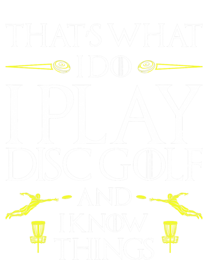 Funny Disc Golf That's What I do I play Disc Golf Cropped Pullover Crew