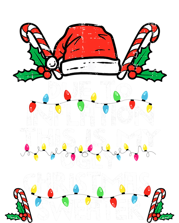 Funny Due to Inflation Ugly Christmas Sweaters  Kids Sweatshirt