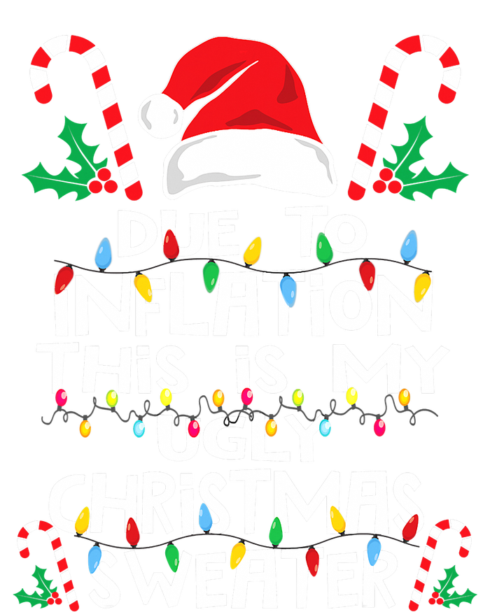 Funny Due to Inflation Ugly Christmas Sweaters Sustainable Knit Beanie