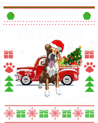 I Want A Boxer For Christmas Ugly Sweater Dog Xmas Outfit Gift Women's Tri-Blend 3/4-Sleeve Raglan Shirt