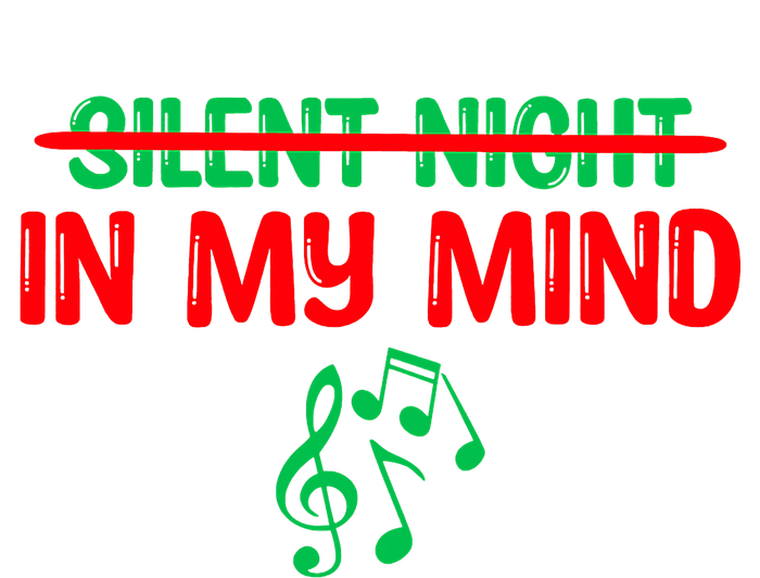 Silent Night In My Mind - Music Christmas Graphic  Pajama Set