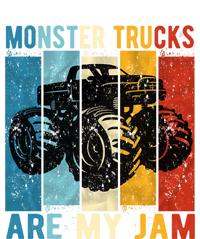 Monster Trucks Are My Jam Vintage Retro Monster Truck Gift V-Neck T-Shirt