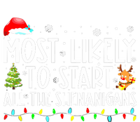 Most Likely To Start The Shenanigans Christmas Family Xma 16 in Basic Backpack