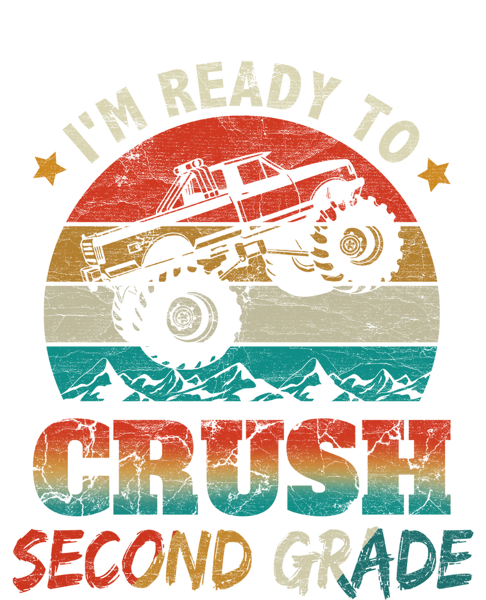 Ready To Crush Second Grade Back To School Monster Truck Boy Gift T-Shirt