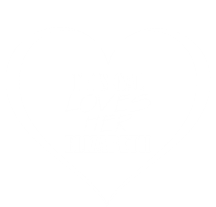 This Gal Loves Her Elizabeth Funny Gift Cute Elizabeth Funny Gift Tall Hoodie