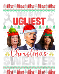 This Is My Ugliest Christmas Anti Biden Sweater Funny Xmas Tall Hoodie