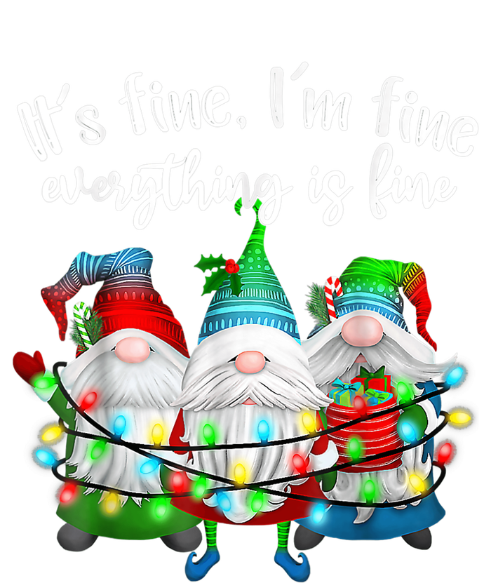 It's Fine I'm Fine Everything Is Fine Gnome Christmas Light T-Shirt