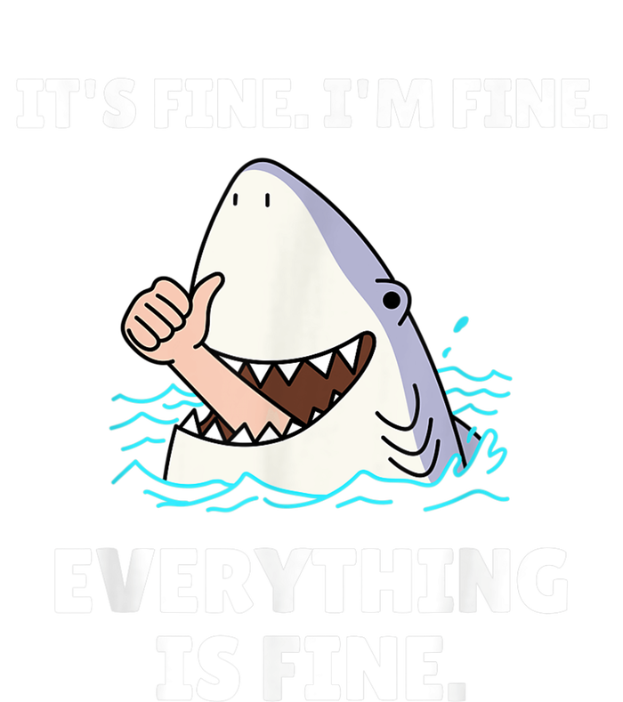 Funny Shark Attack It’s Fine I’m Fine Everything Is Fine Button