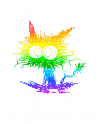 It's Fine I'm Fine Everything Is Fine Rainbow Funny Cat Long Sleeve Kids Sweatshirt