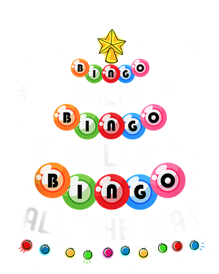 Bingo Balls Bingo All The Way Christmas Tree Funny Xmas Classic T-Shirt