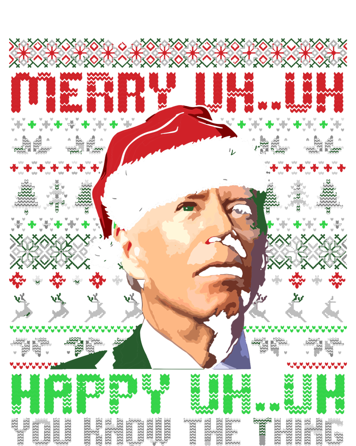 Funny Santa Joe Biden Merry Uh Uh Christmas Ugly Premium Premium T-Shirt