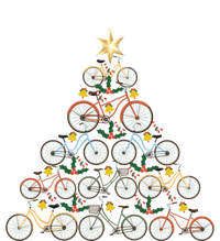 Bicycle Christmas Tree Funny Biker Bicyclist Xmas For Family Funny Gift Tote Bag