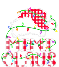 Mimi Claus Shirt Christmas Lights Pajama Family Matching Striped Beanie with Solid Band