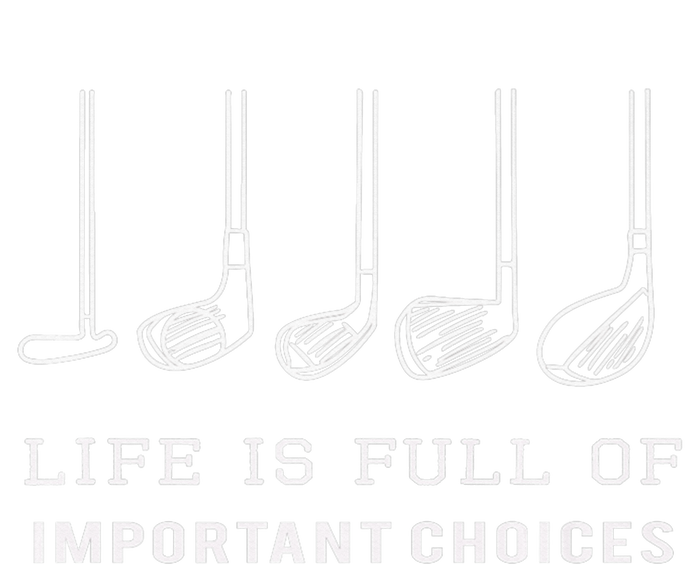 Funny Golf Clubs Golfing Life Is Full of Important Choices Zip Tote Bag