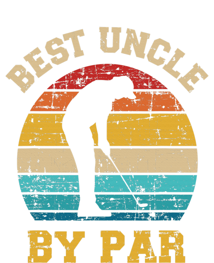 Retro Vintage Best uncle By Par Golf Father's Day Sustainable Bucket Hat