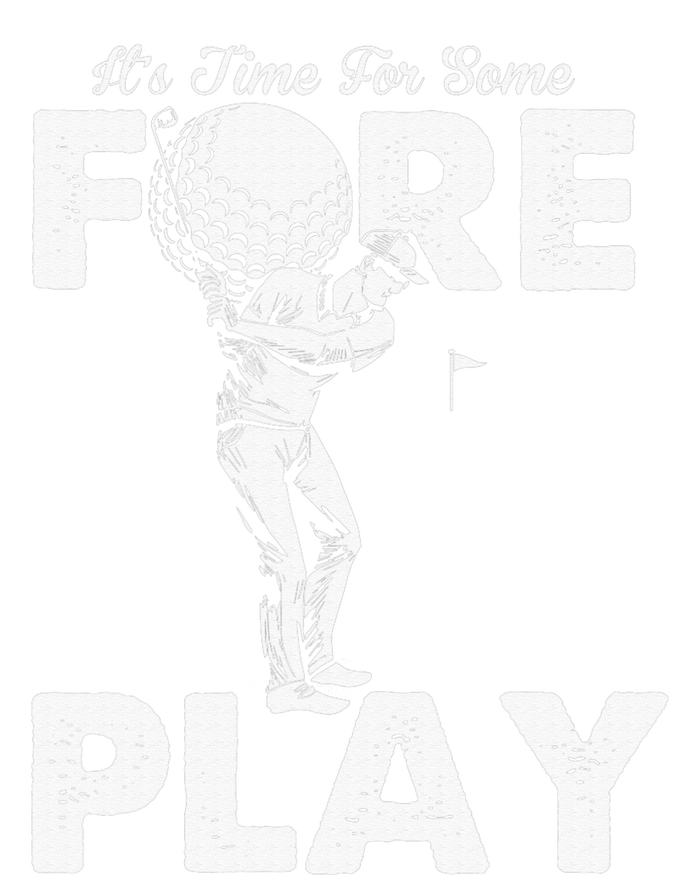 It's Time for Some Foreplay Funny Golf Sexual Innuendo Cropped Pullover Crew