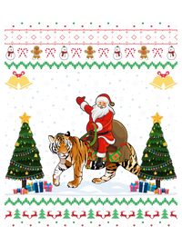 Tiger Ugly Xmas Gift Funny Santa Riding Tiger Christmas Gift Tie-Dye T-Shirt