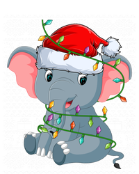 Ugly Sweater Style Xmas Lights Santa Elephant Christmas Great Gift T-Shirt