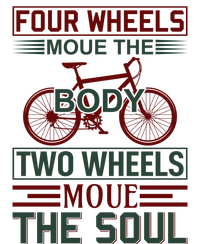 Four Wheels Moue The Body Two Wheels Moue The Soul USA-Made Doggie Bandana